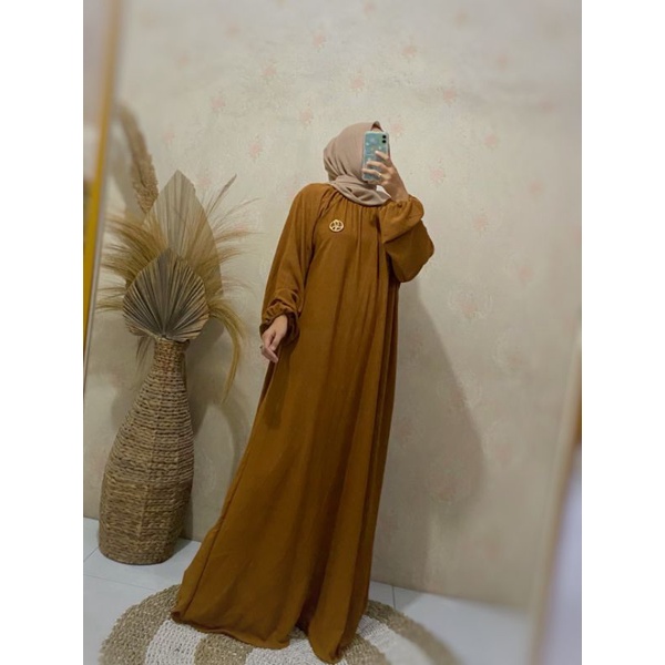 KINAN DRESS / DRESS CRINKLE PREMIUM / LONGDRESS CRINKLE MURAH