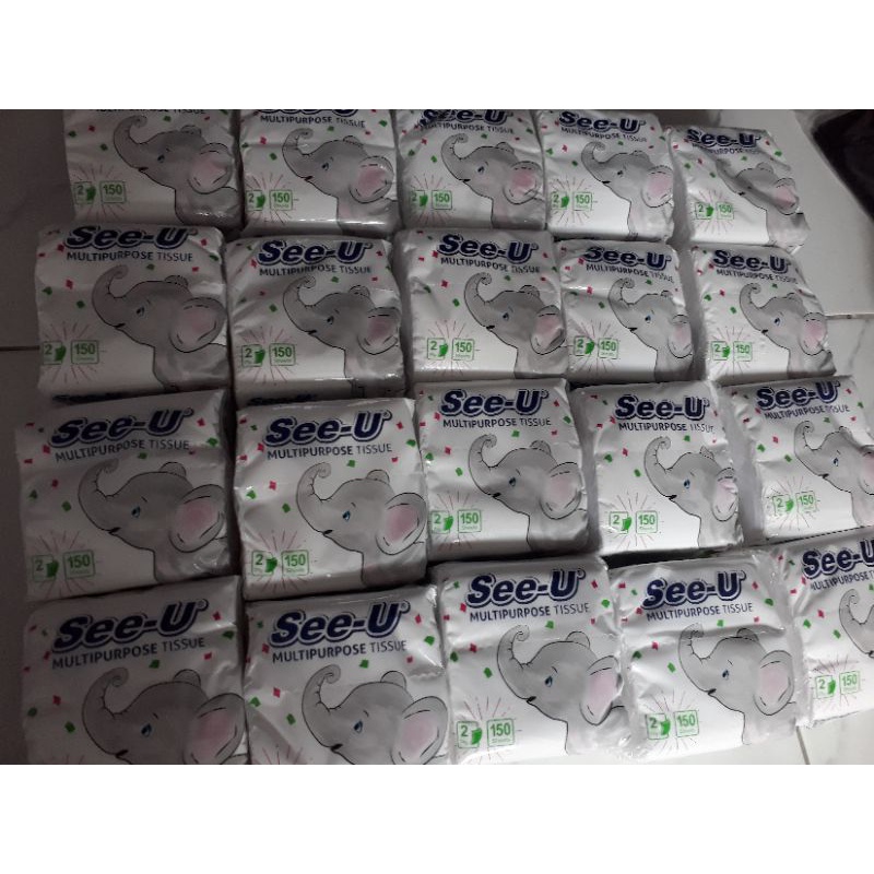 tissue tisu See-U 2ply 150sheets facial tissue