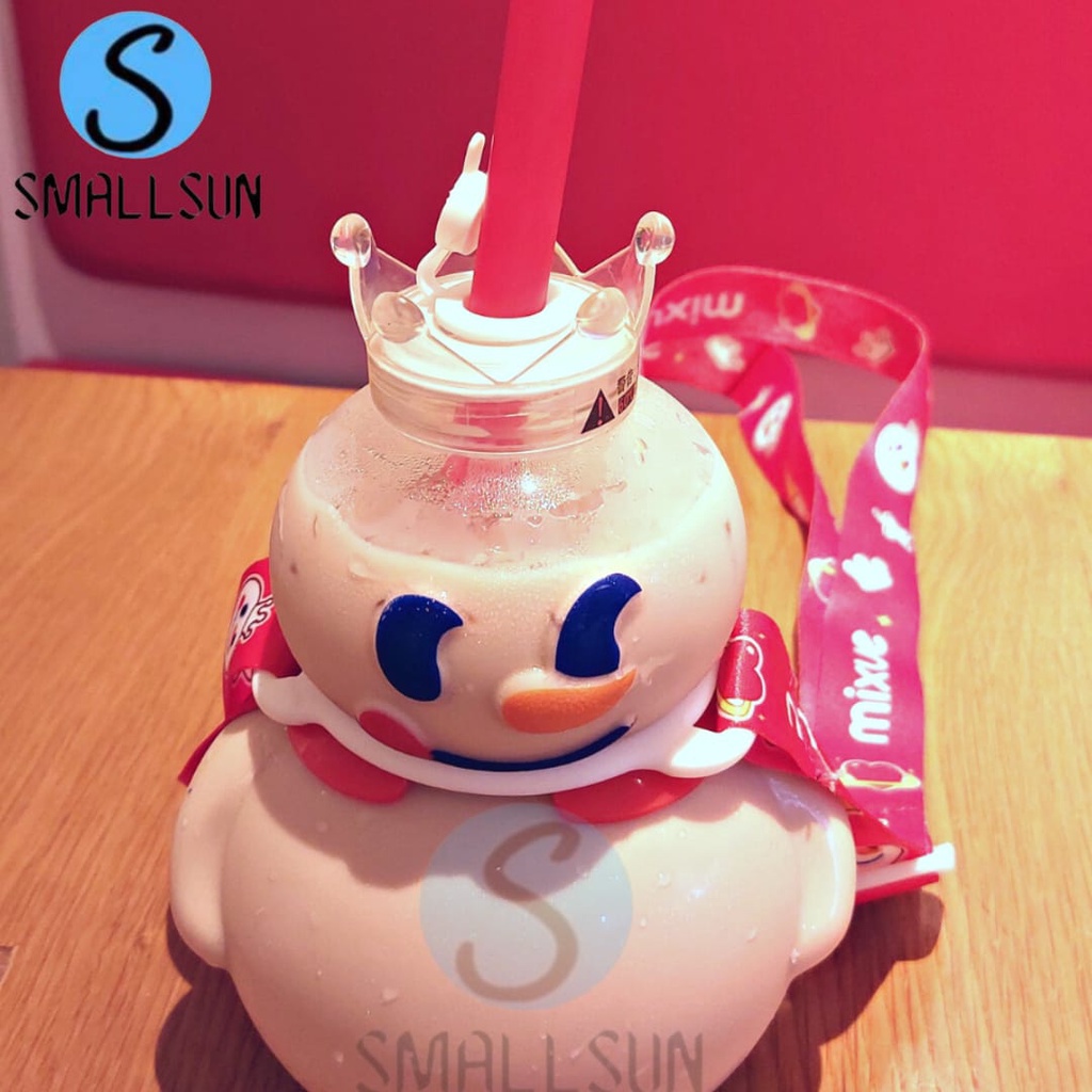 Tumblr Botol Minum Mixue 700ml dengan tali Mixue Smallsun