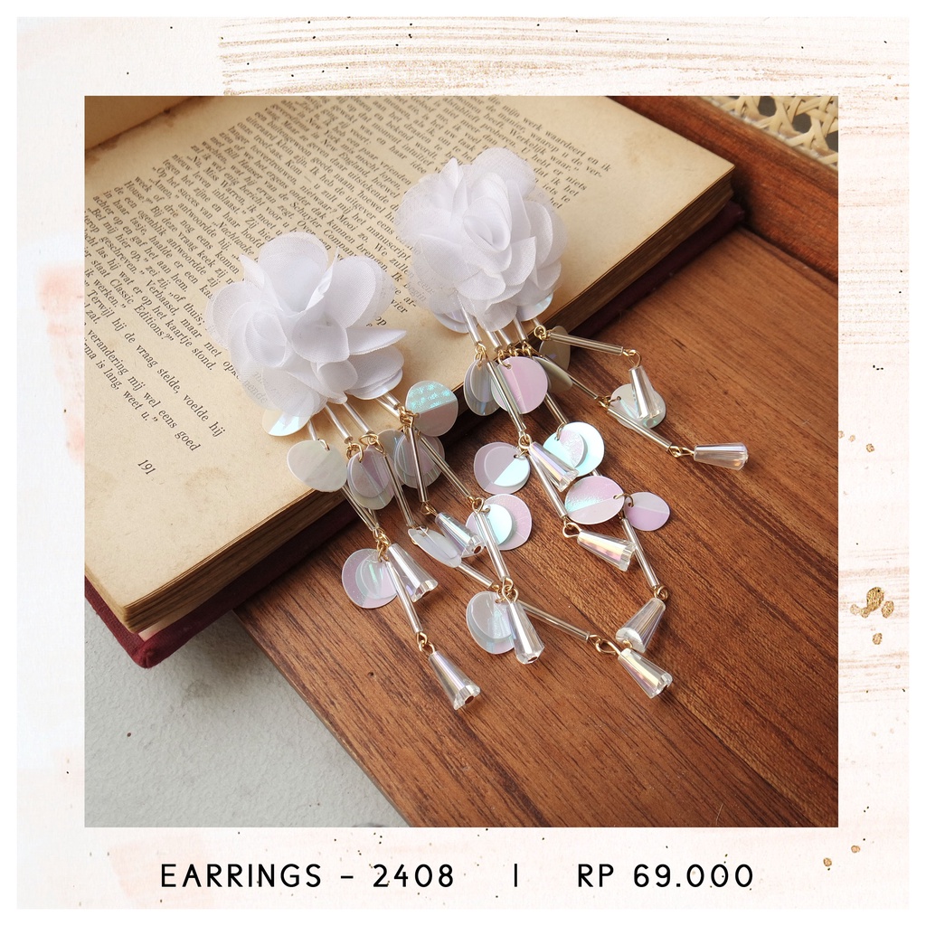 ANTING BUNGA KRISTAL - 2408