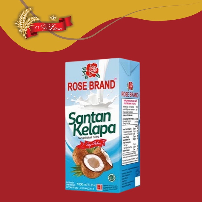 ROSE BRAND Santan Kelapa Siap Pakai 1 Liter