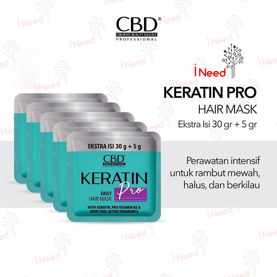 (INEED) CBD KERATIN PRO HAIR MASK SACHET 35gr