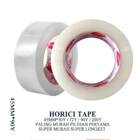 Lakban Bening 90Yard Isolasi selotip clear tape 45MM Daya Lengket kuat lakban coklat Fragile