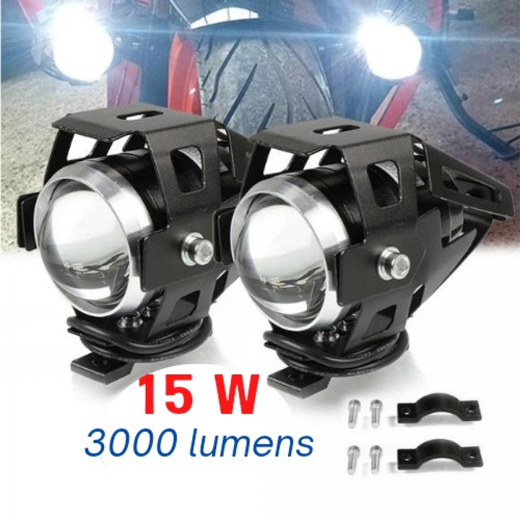 Lampu Motor Sorot Transformer Waterproof LED 3000 Lumens 15W 1PCS U7