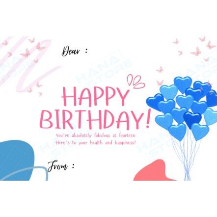 [littlecrab] Tambahan Packing Kartu Ucapan Birthday Ulang Tahun Notes Pesan Greeting Card Aesthetic Simple