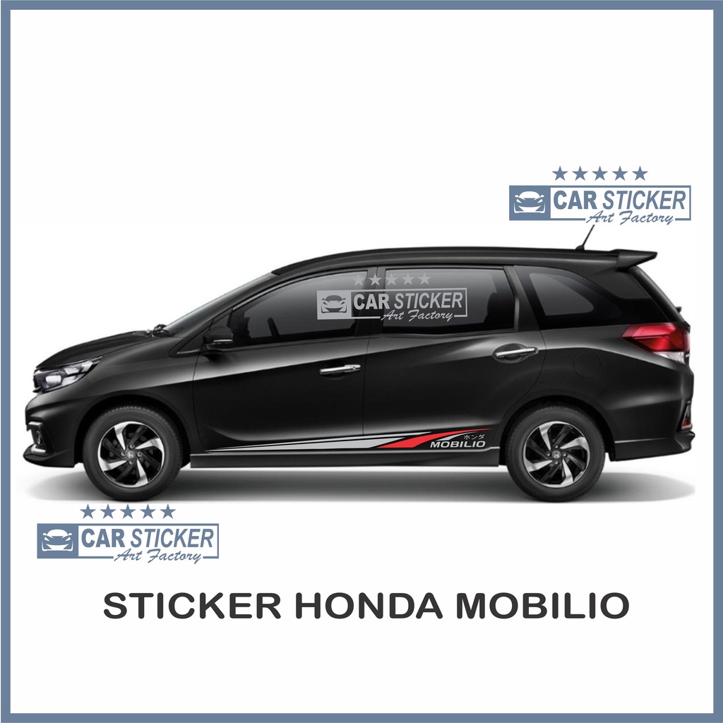 MOBILIO13 Sticker mobil honda mobilio sticker minimalis mobilio sticker stripe honda mobilio sticker