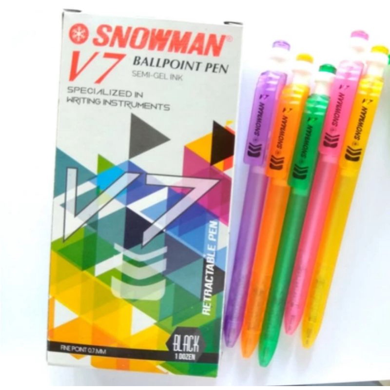 

pulpen / ballpoint snowman v-7