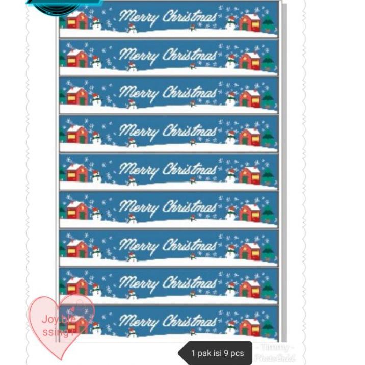 

ヵ 1 pak 8 pcs PAPERBELT NATAL CHRISTMAS 30 x 5 dan 25 x 5/ PITA LABEL KOTAK BENTO で