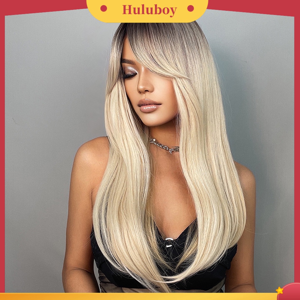 Wig Poni Universal Ringan Warna Coklat Pirang Gradasi Untuk Rumah