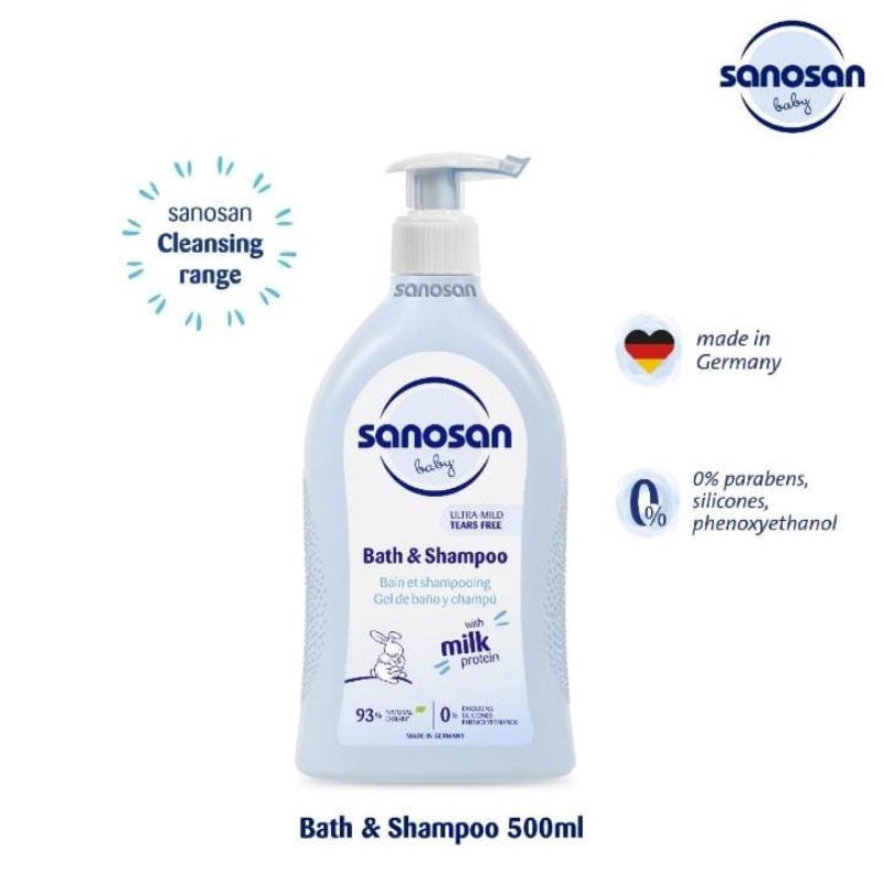 Sanosan bath n shampoo  EXP 2025.....200ml &amp; 500ml