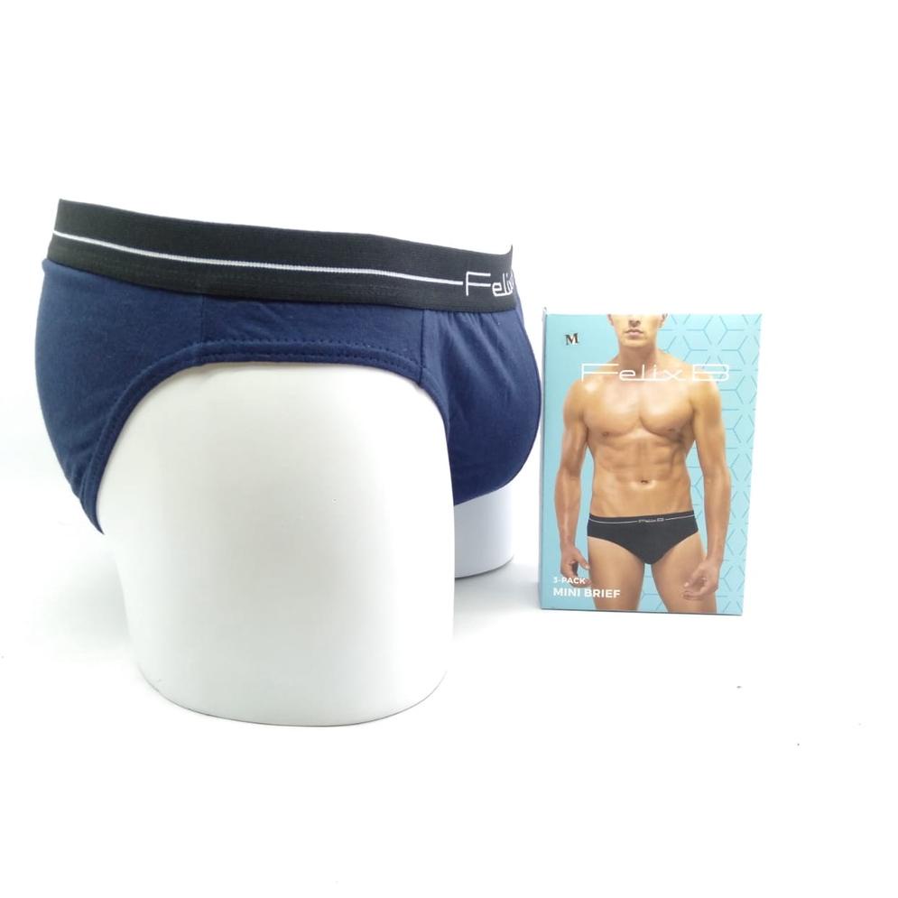 [Q-F2F][❤] [✅BISA COD] FELIX BUHLER MINI ORI PREMIUM UNDERWEAR BRIEF 3IN1 CELANA DALAM PRIA FB 11106