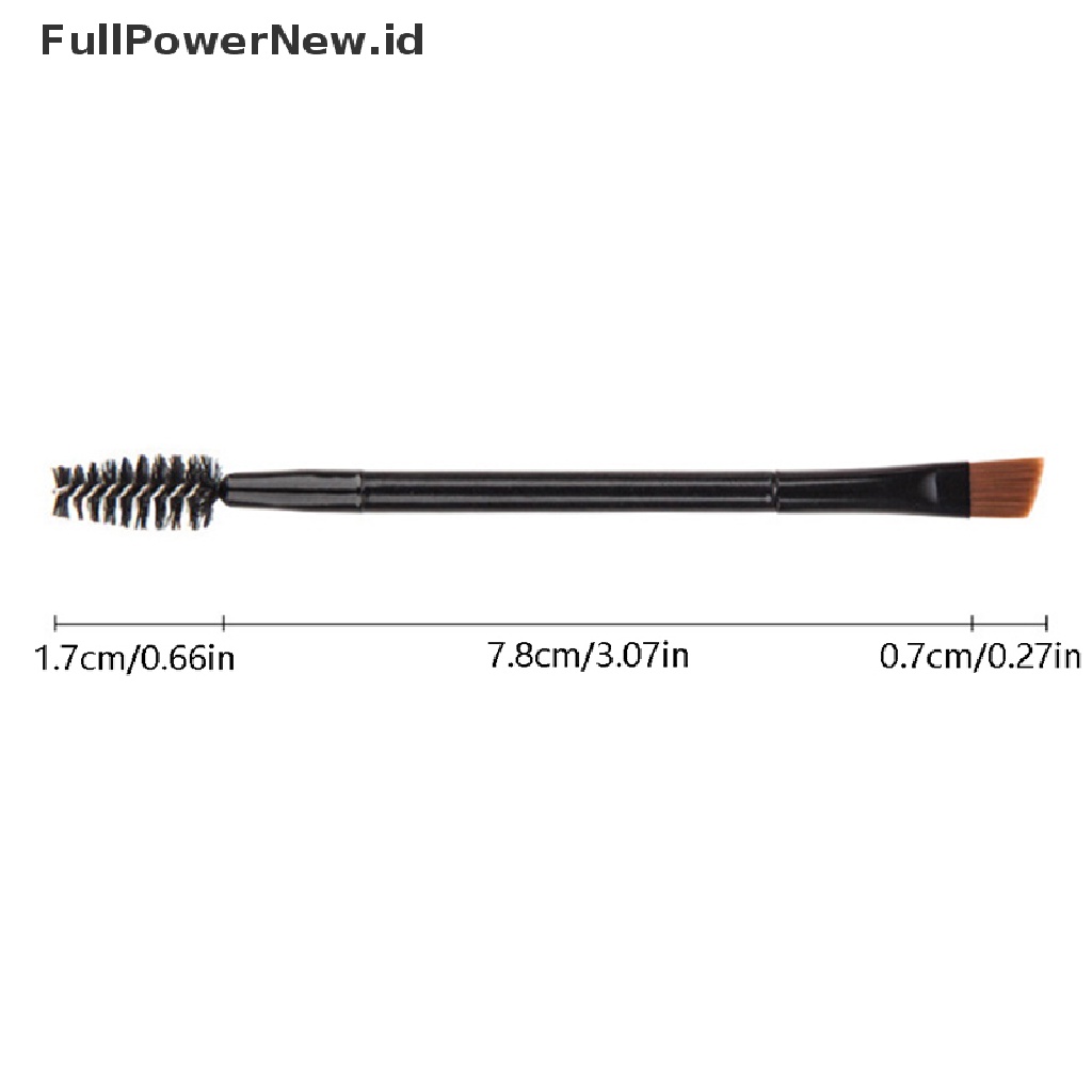 Power 10 Pcs Double Head Sikat Alis Sisir Eyeshadow Bubuk Eyeliner Makeup Brush ID