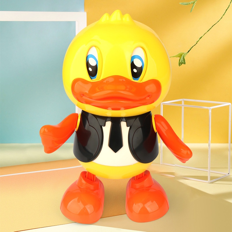 Mainan Anak DUCK GENTLEMAN Bebek Goyang Bebek Nari Dancing Duck Lampu