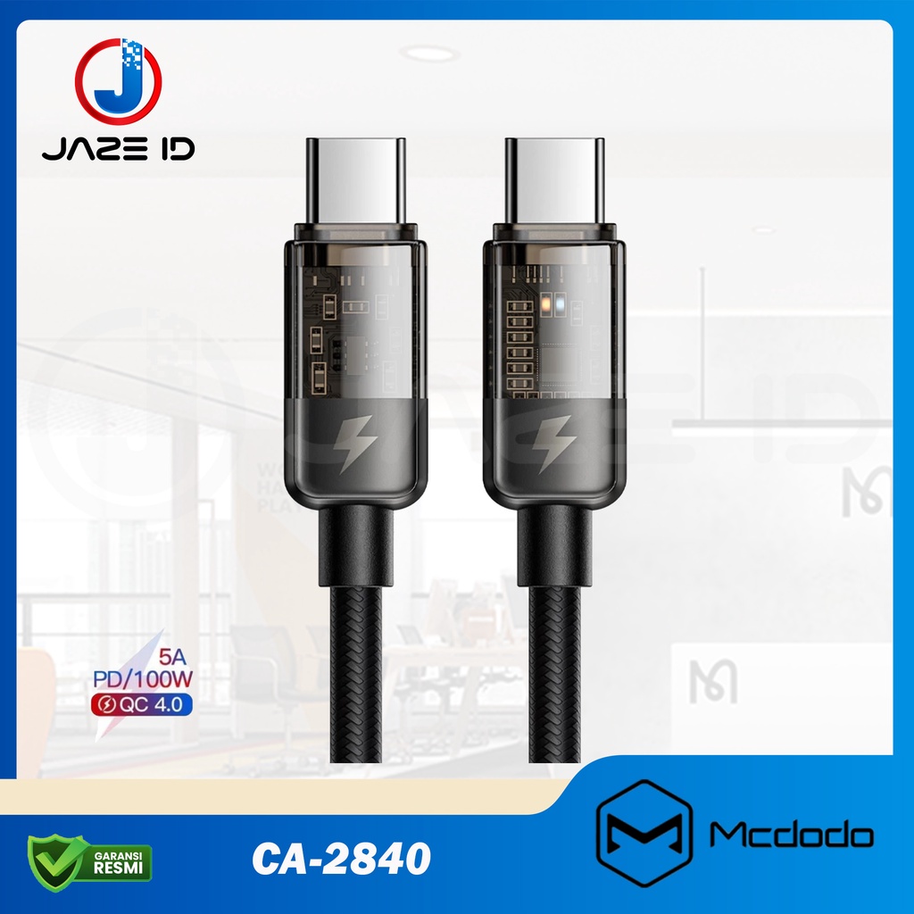 MCDODO CA2840 Cable Type C PD 100W Auto Off Quick Charge Fast Android