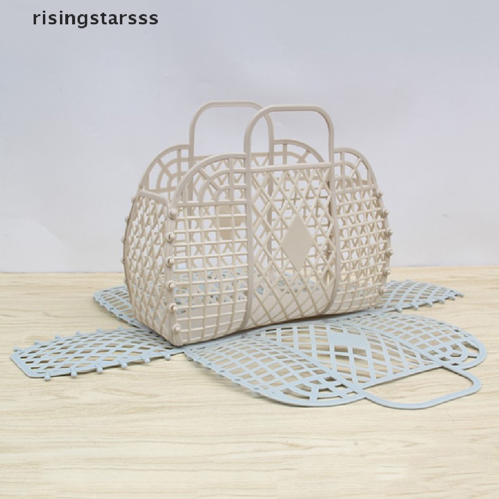 Rsid Span-new Removable Shower Basket Keranjang Mandi Plastik Keranjang Kamar Mandi Berongga Cuci Keranjang Penyimpanan Jelly