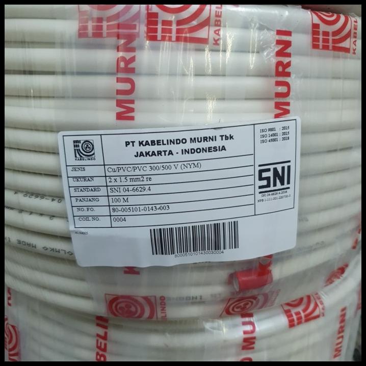 Promo Kabel Nym Kawat Kabelindo Kabel Indo 2X1,5 2X2,5 3X1,5 3X2,5 100M