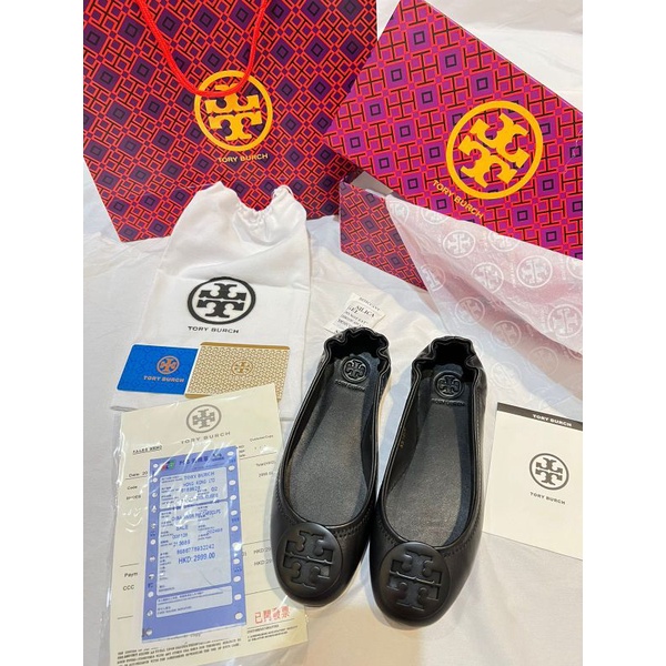 Sepatu Tory Burch Miror flat ballerina full kulit (balet) / tory flat ballerina / kulit domba