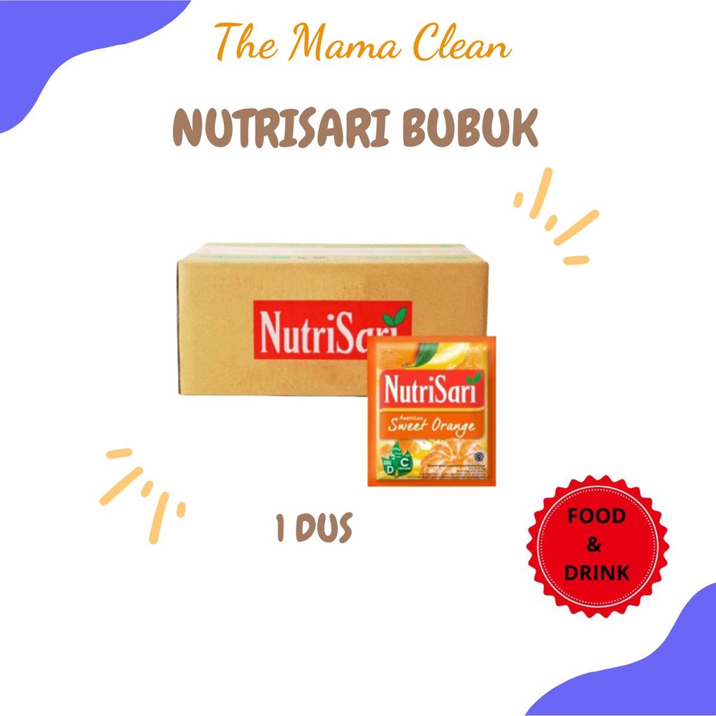 MINUMAN BUBUK NUTRISARI ANEKA RASA BUAH 1 DUS = 160 SACHET