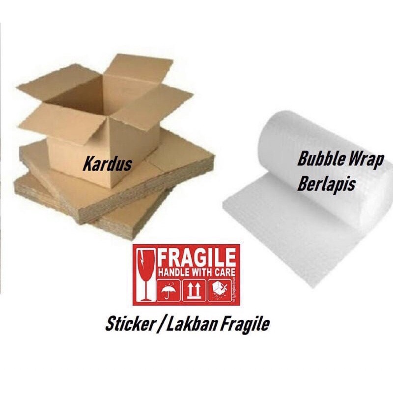 

TAMBAHAN XTRA PACKING AMAN KARDUS & BUBLE WRAP