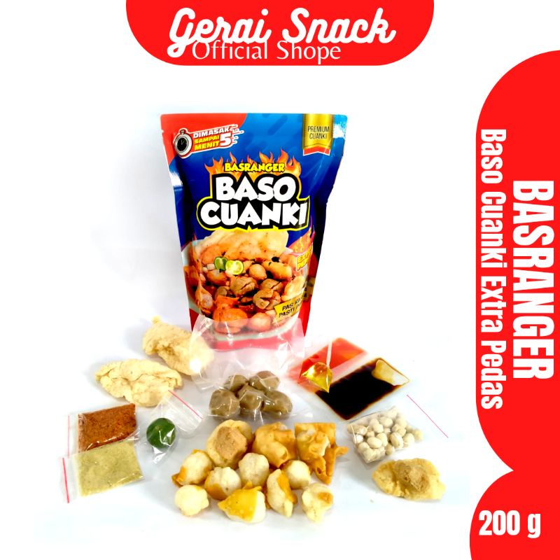 Baso Cuanki Basranger Extra Pedas Jeruk Limau Asli Baso Beneran Khas Bandung 200 g