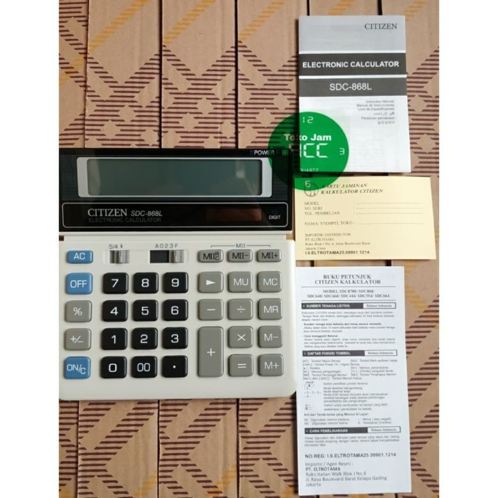 

KALKULATOR CITIZEN SDC-868L ORIGINAL #ORIGINAL
