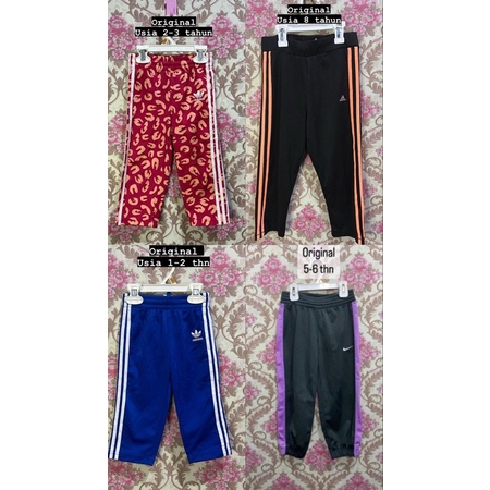 celana jogger trening puma . nike . pancoat . nb . Adidas anak preloved