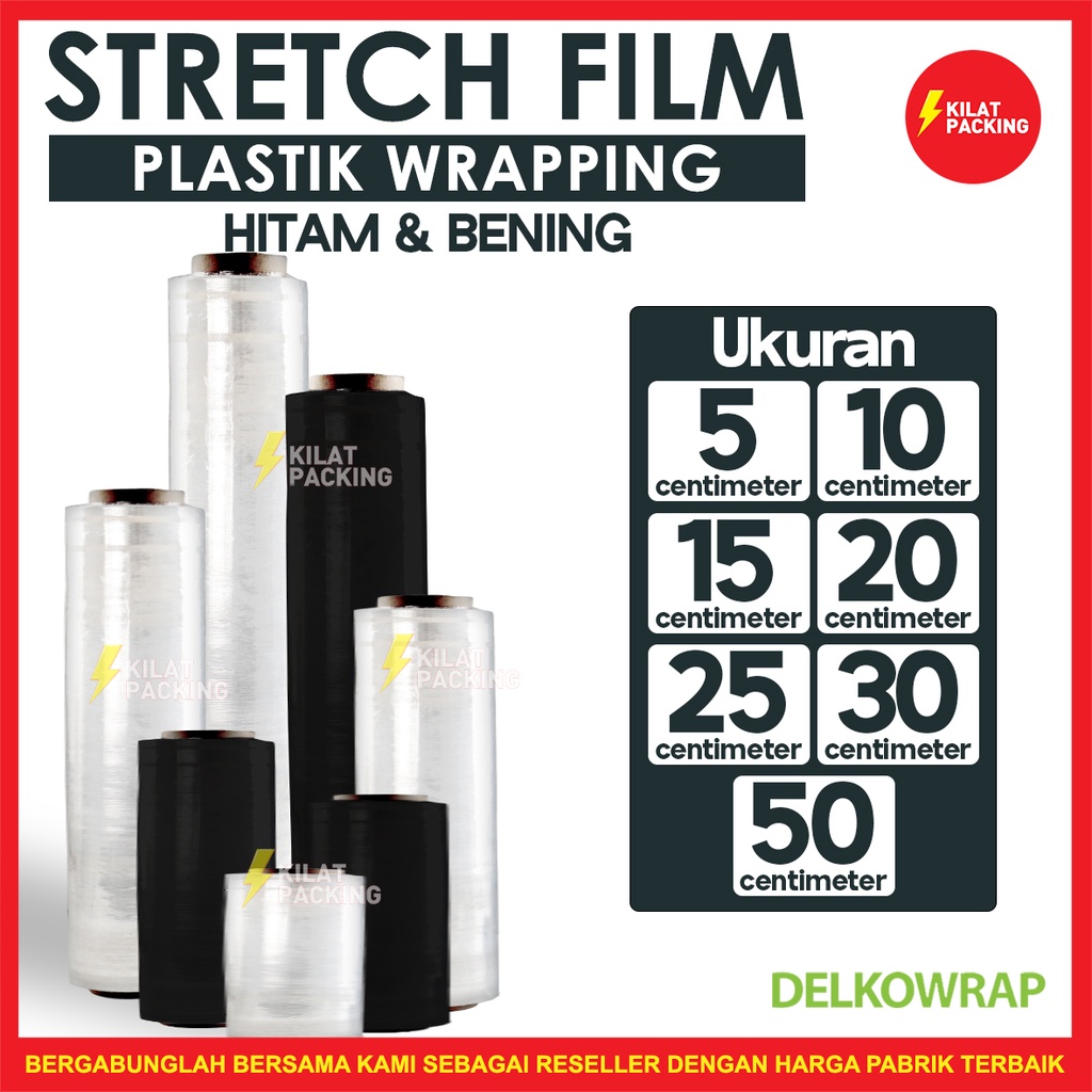 Jual Wrapping Bungkus Plastik Wrap Plastik Wrap Stretch Film Hitam