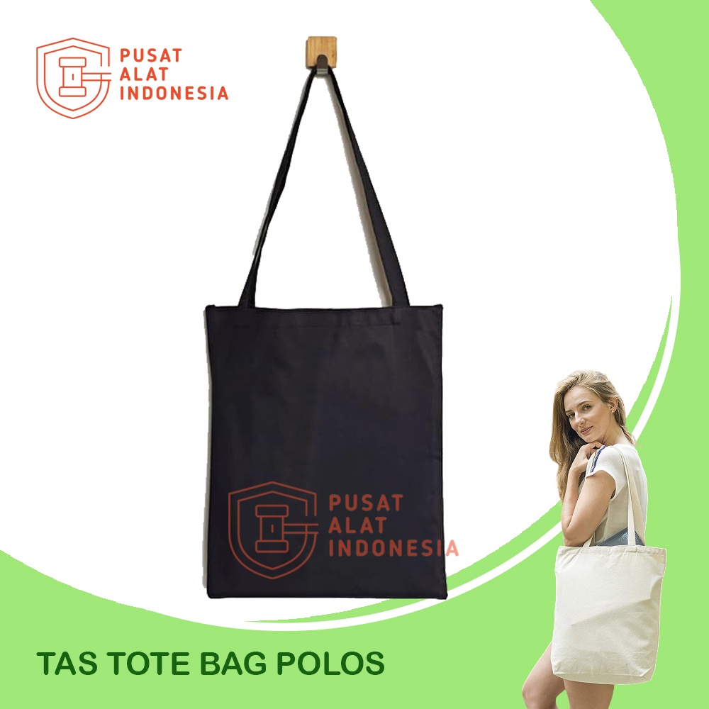 Tas Totebag Polos Wanita Tote Bag Resleting 40x35cm Sr295