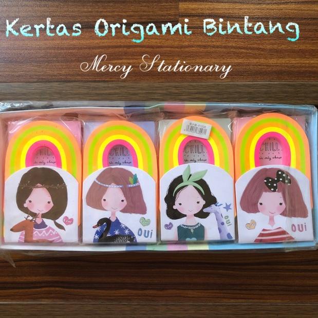 

ㄷ Kertas Origami Bintang Corak - Glitter - Pastel Colour パ