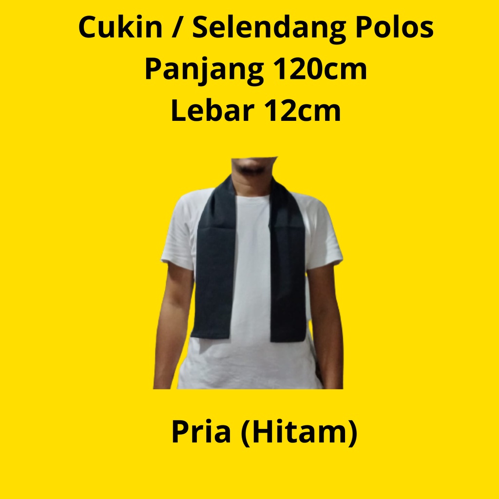 SELENDANG SYAL POLOS CUKIN BETAWI PRIA WANITA