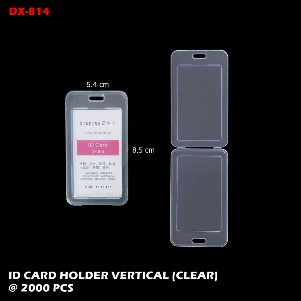 

[1 PCS] frame casing box tempat ID card flashdisk holder bening tutup portrait