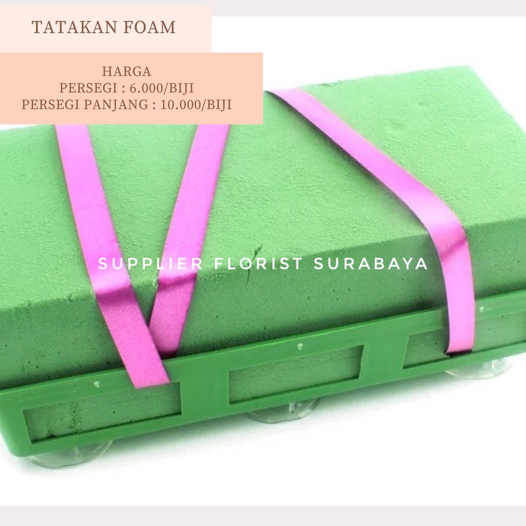 TATAKAN FOAM TERMASUK COP COP AN, TATAKAN GABUS BUNGA UNTUK DI MOBIL / MEJA DLL, FLORAL TRAY PAD / TATAKAN DEKORASI BUNGA MOBIL PERNIKAHAN / TATAKAN COP COP AN DI MOBIL