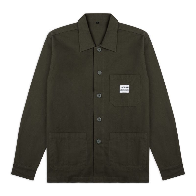 Canvas Chore Jacket Outrich (Olive Army)