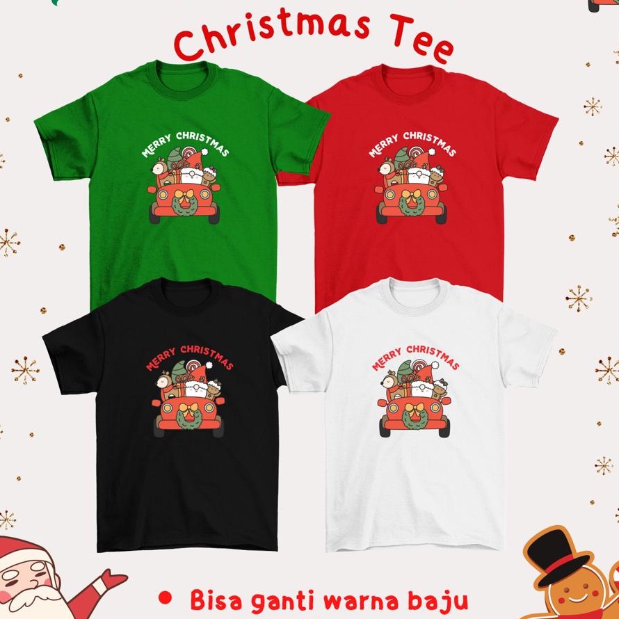 BAJU KAOS NATAL COUPLE KELUARGA ACARA CHRISTMAS ANAK DEWASA