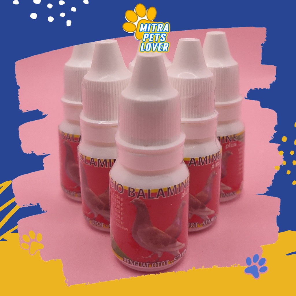 SUPLEMEN METABOLISME MERPATI - BIO BALAMINE DROP 10ML - SUPLEMEN PEMENAMBAH TENAGA STAMINA BURUNG DARA DENGAN CEPAT - MURAH ASLI GARANSI KUALITAS ORIGINAL - PET ANIMAL HEALTHCARE &amp; VETERINARY TAMASINDO OBAT KESEHATAN &amp; VITAMIN TERNAK HEWAN MITRAPETLOVER