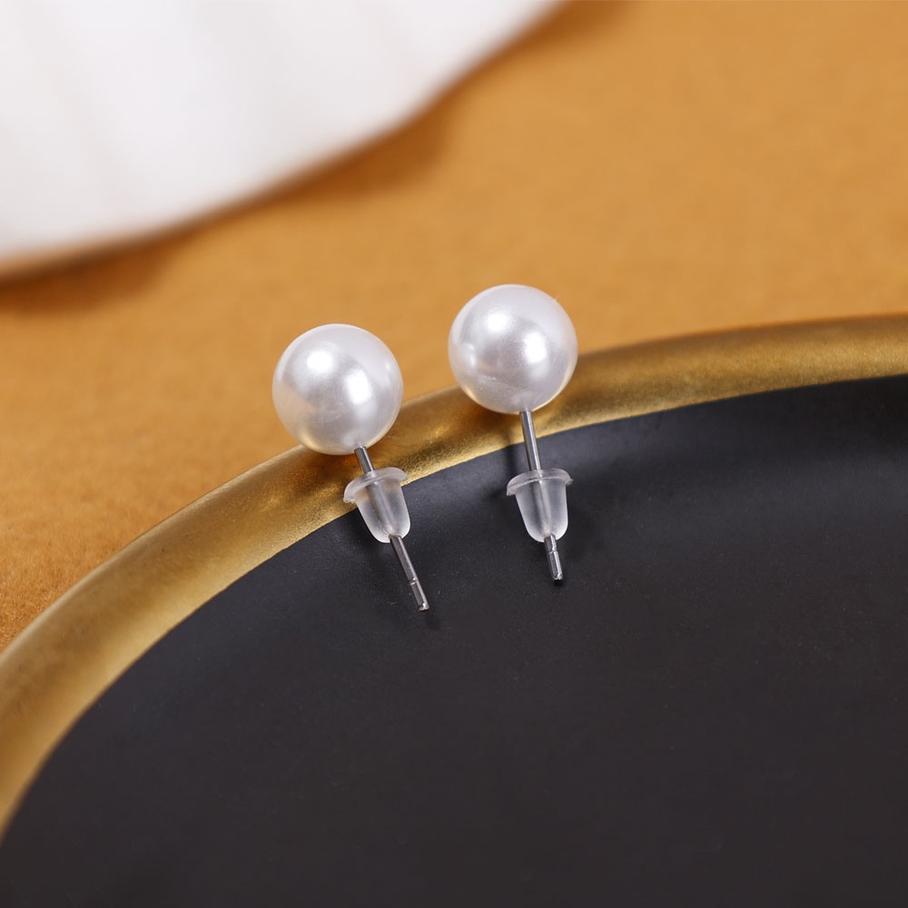 Mutiara Stud Earrings Stud Earrings Anting Tusuk Gadis Wanita Perempuan Sederhana Elegan Korea INS Pengantin Pesta Pernikahan