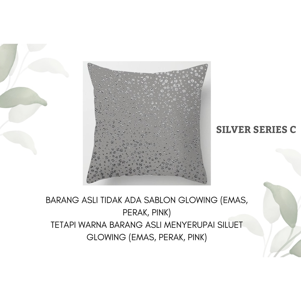 Silver Series Pillow Cover / Sarung Bantal Sofa Kursi Vintage