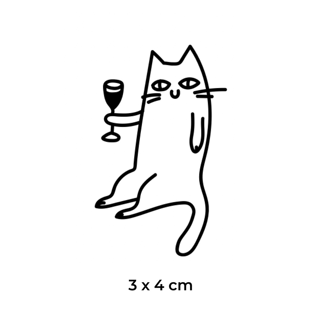 [EVERINK] KITTY tato temporer yang bertahan selama 14 hari tahan air