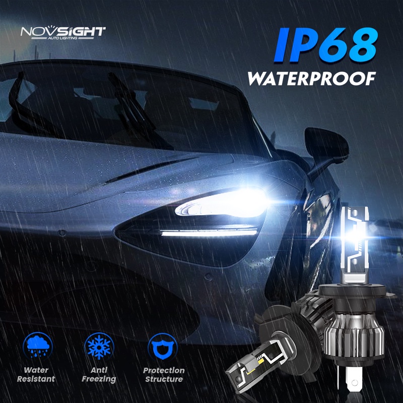 Novsight H4 Led Headlight For Car Headlamp N57 H7 H11 9005 Fog Spot Lights 50W 10000LM 32V Garansi 1 Tahun