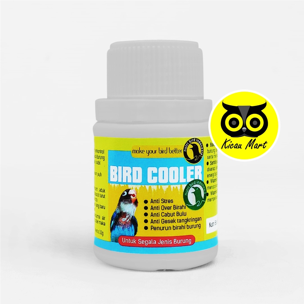 VITAMIN OBAT BURUNG LOVEBIRD KENARI BIRD COOLER NUTRIBIRD PENURUN OVER BIRAHI AGRESIF GESTANG VTBDCFY