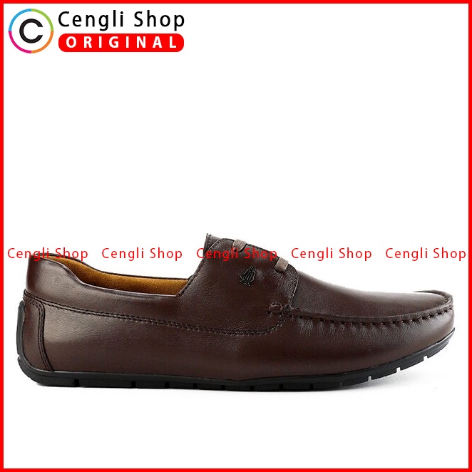 HM012 SEPATU PANSUS HUSH PUPPIES PRIA ORIGINAL LOAFER KULIT BRANDED COKLAT BROWN