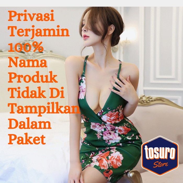 Lingerie Baju Tidur Wanita Daster Mini Seksi Satin Impor Premium