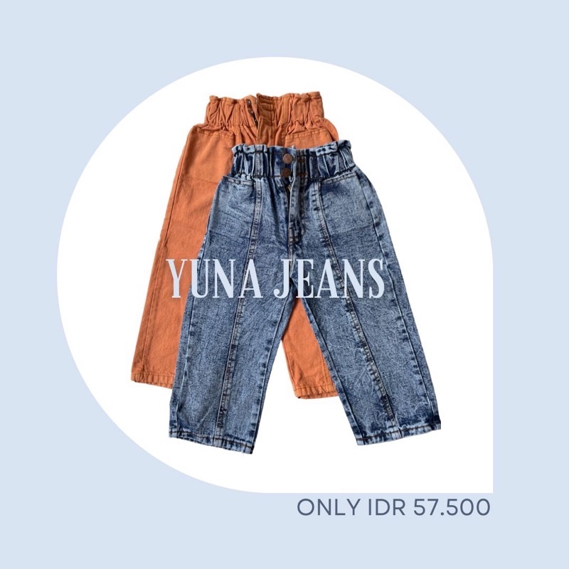 celana panjang jeans anak perempuan cewek / YUNA JEANS