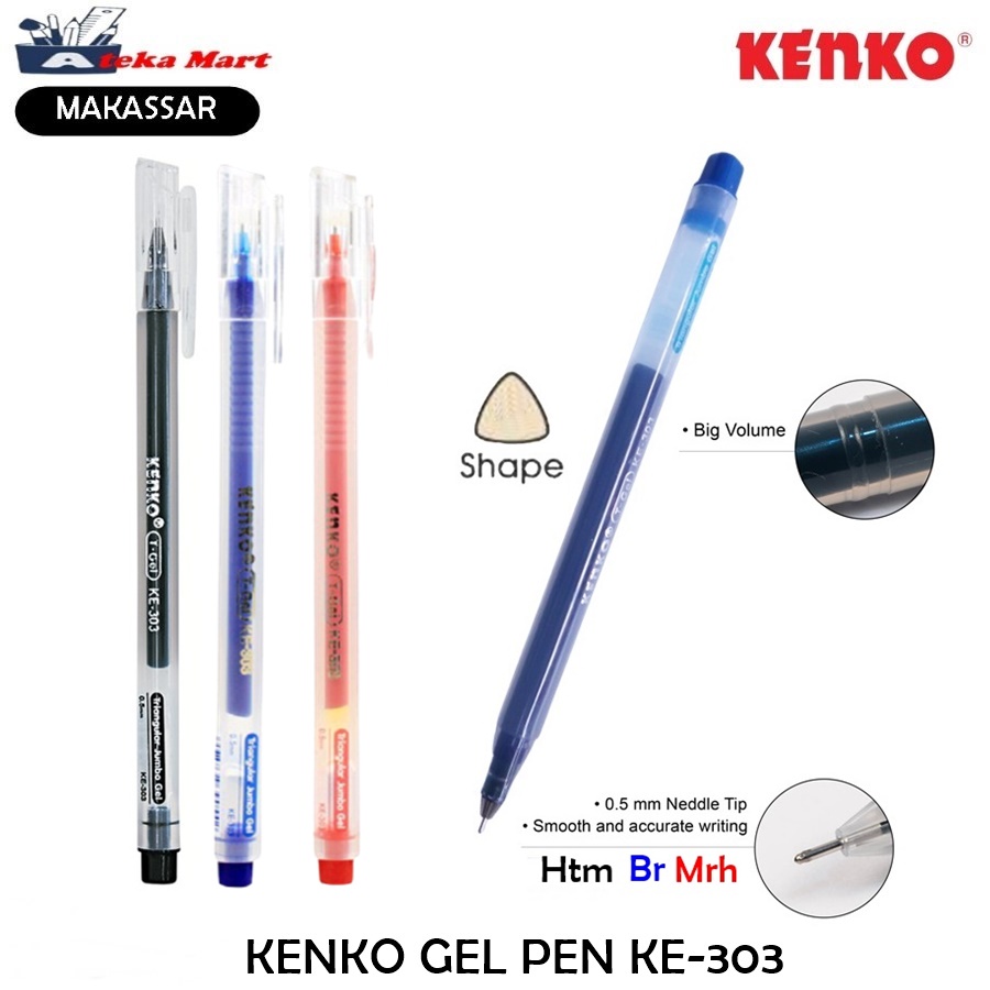 

[PCS] KENKO GEL PEN T-GEL KE-303 PENA SEGITIGA