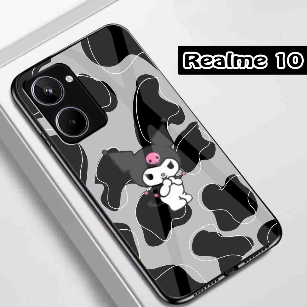 (Q34) Softcase Realme 10 - Softcase Kaca Realme 10 - Case Aesthetic Realme 10 - Case keren Realme 10