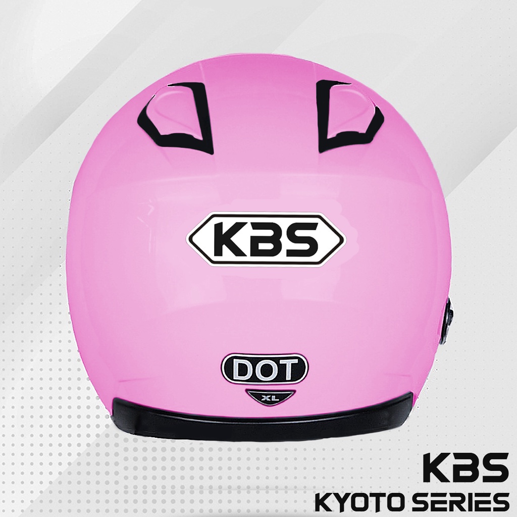 Helm KBS KYOTO Pink Sweet Milky / Half Face SNI PREMIUM Untuk Pria Dan Wanita Dewasa COD