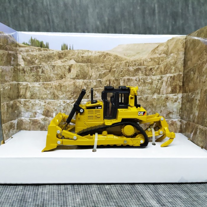 Miniatur Bulldozer Cat D6R XL Diecast Alat Berat Dozer Skala 1:64