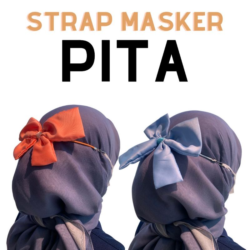 Konektor Masker Pita BESAR Vintage Strap Masker Ribbon JUMBO Premium SM03