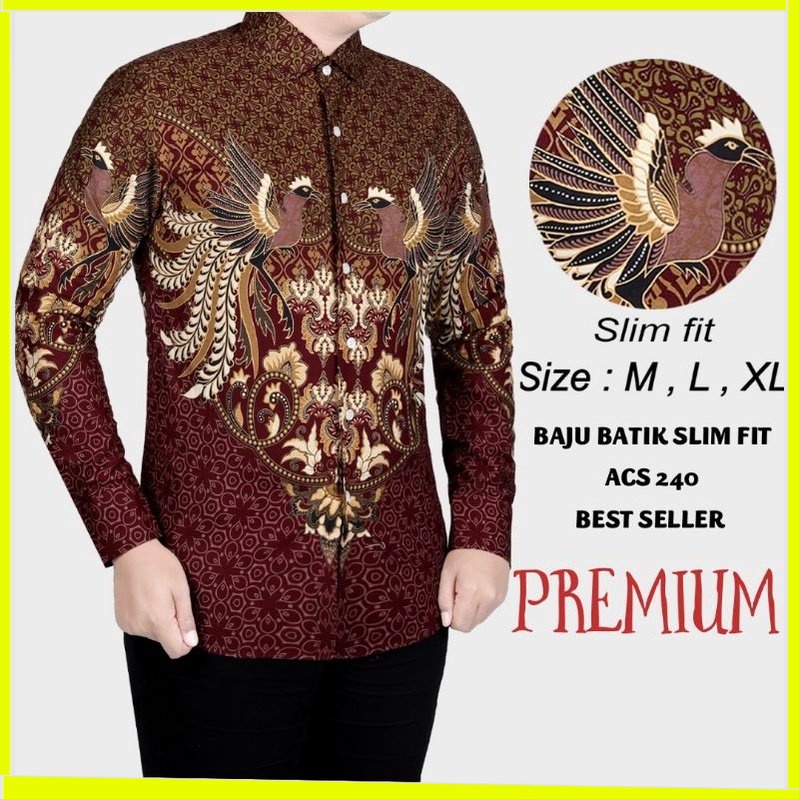 KEMEJA BATIK PRIA SLIM FIT COLINDION CBL1108 PREMIUM KEMEJA BLD JAKARTA