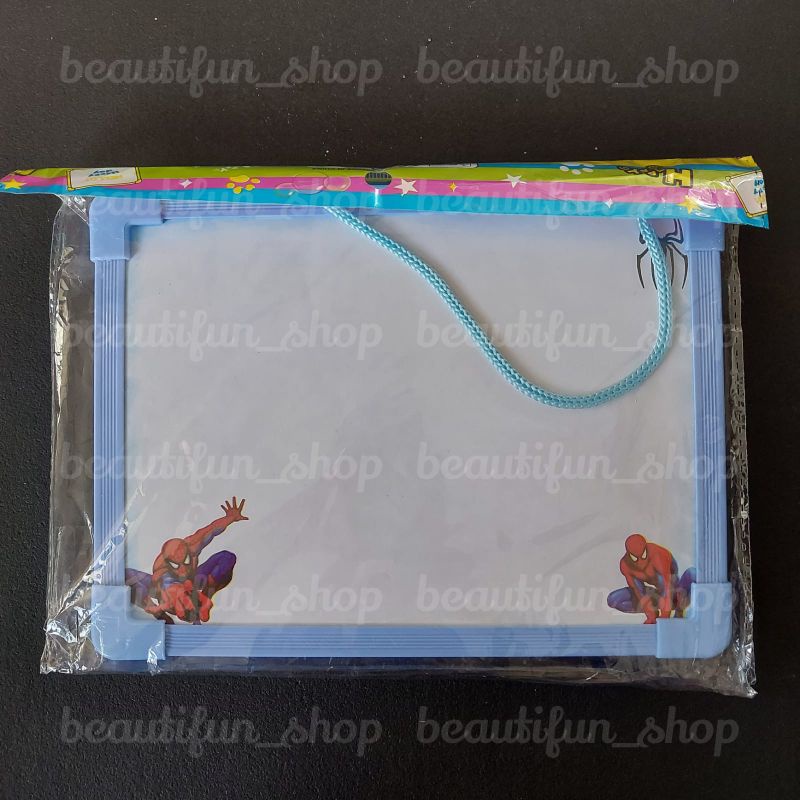 Papan tulis anak whiteboard | mainan edukasi papan tulis gratis spidol | papan tulis portable | main